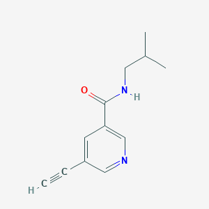 molecular formula C12H14N2O B8169706 5-Ethynyl-N-isobutylnicotinamide 