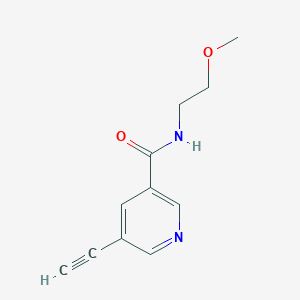 molecular formula C11H12N2O2 B8169720 5-Ethynyl-N-(2-methoxyethyl)nicotinamide 