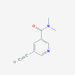 molecular formula C10H10N2O B8169730 5-Ethynyl-N,N-dimethylnicotinamide 