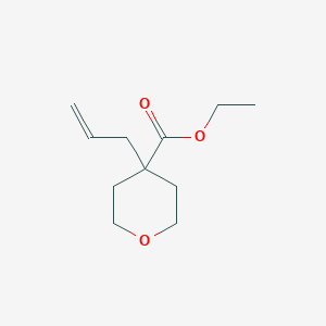 molecular formula C11H18O3 B8169772 Ethyl 4-allyltetrahydro-2H-pyran-4-carboxylate 
