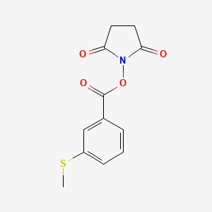 molecular formula C12H11NO4S B8169839 2,5-Dioxopyrrolidin-1-yl 3-(methylthio)benzoate 