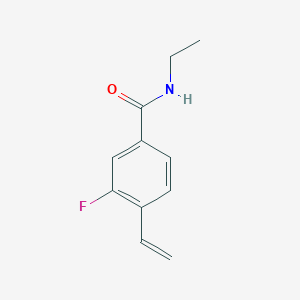 molecular formula C11H12FNO B8169873 N-Ethyl-3-fluoro-4-vinylbenzamide 