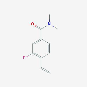 molecular formula C11H12FNO B8169883 3-Fluoro-N,N-dimethyl-4-vinylbenzamide 