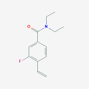 molecular formula C13H16FNO B8169889 N,N-diethyl-3-fluoro-4-vinylbenzamide 