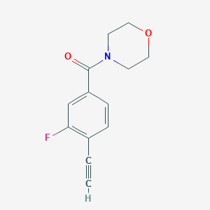 molecular formula C13H12FNO2 B8169912 (4-Ethynyl-3-fluorophenyl)(morpholino)methanone 