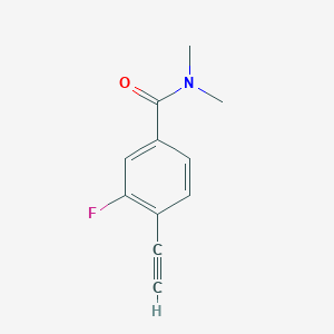 molecular formula C11H10FNO B8169929 4-Ethynyl-3-fluoro-N,N-dimethylbenzamide 