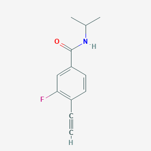 molecular formula C12H12FNO B8169948 4-Ethynyl-3-fluoro-N-isopropylbenzamide 