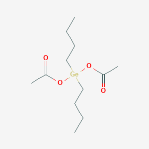 molecular formula C12H24GeO4 B081700 Bis(acetyloxy)(dibutyl)germane CAS No. 13971-75-0