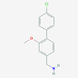 molecular formula C14H14ClNO B8170056 (4'-Chloro-2-methoxy-[1,1'-biphenyl]-4-yl)methanamine 