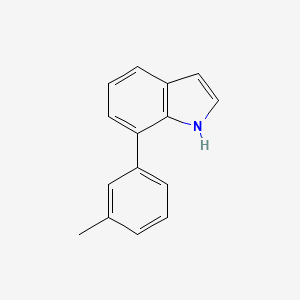molecular formula C15H13N B8170067 7-m-Tolyl-1H-indole 