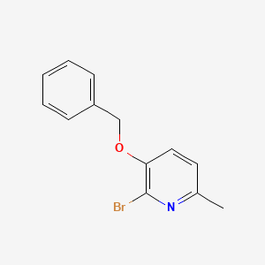 molecular formula C13H12BrNO B8170123 3-(Benzyloxy)-2-bromo-6-methylpyridine 