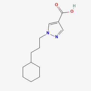 molecular formula C13H20N2O2 B8170145 1-(3-Cyclohexyl-propyl)-1H-pyrazole-4-carboxylic acid 