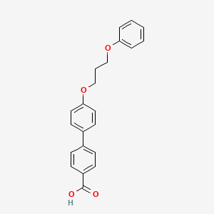 molecular formula C22H20O4 B8170208 4'-(3-Phenoxy-propoxy)-biphenyl-4-carboxylic acid 