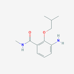 molecular formula C12H18N2O2 B8170237 3-Amino-2-isobutoxy-N-methyl-benzamide 