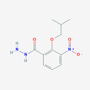 molecular formula C11H15N3O4 B8170273 2-Isobutoxy-3-nitro-benzoic acid hydrazide 