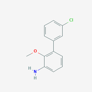 molecular formula C13H12ClNO B8170311 3'-Chloro-2-methoxy-biphenyl-3-ylamine 