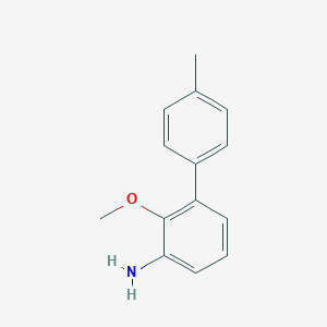 molecular formula C14H15NO B8170317 2-Methoxy-4'-methyl-biphenyl-3-ylamine 