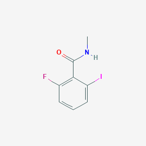 molecular formula C8H7FINO B8170357 2-fluoro-6-iodo-N-methylbenzamide 