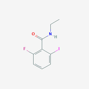 molecular formula C9H9FINO B8170375 N-Ethyl-2-fluoro-6-iodobenzamide 