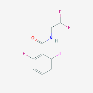 molecular formula C9H7F3INO B8170388 N-(2,2-difluoroethyl)-2-fluoro-6-iodobenzamide 