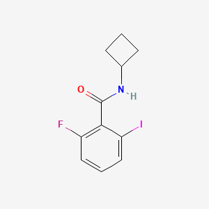 molecular formula C11H11FINO B8170389 N-Cyclobutyl-2-fluoro-6-iodobenzamide 