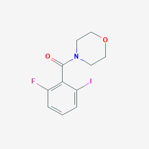 molecular formula C11H11FINO2 B8170404 (2-Fluoro-6-iodophenyl)(morpholino)methanone 