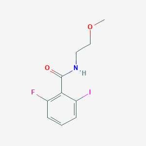 molecular formula C10H11FINO2 B8170408 2-Fluoro-6-iodo-N-(2-methoxyethyl)benzamide 