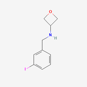 molecular formula C10H12INO B8170488 N-[(3-iodophenyl)methyl]oxetan-3-amine 
