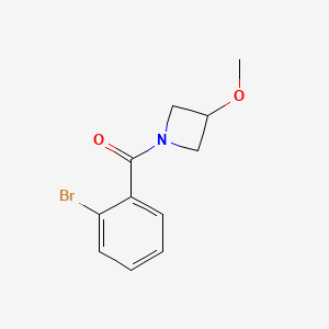 molecular formula C11H12BrNO2 B8170490 1-(2-Bromobenzoyl)-3-methoxyazetidine 