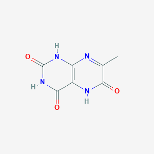 molecular formula C7H6N4O3 B081705 7-Methyl-1,5-dihydropteridine-2,4,6-trione CAS No. 14868-37-2
