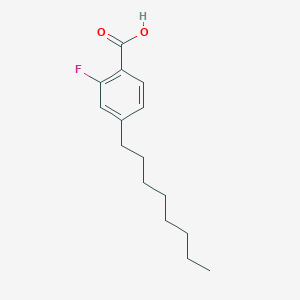 molecular formula C15H21FO2 B8170515 2-Fluoro-4-octylbenzoic acid 