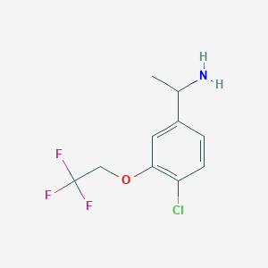 1-(4-Chloro-3-(2,2,2-trifluoroethoxy)phenyl)ethanamine