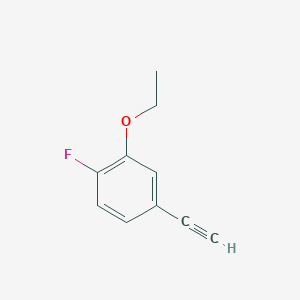 molecular formula C10H9FO B8170550 2-Ethoxy-4-ethynyl-1-fluorobenzene 