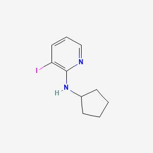 molecular formula C10H13IN2 B8170572 N-cyclopentyl-3-iodo-pyridin-2-amine 
