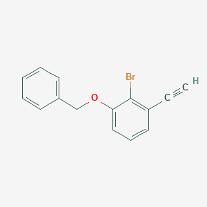 molecular formula C15H11BrO B8170624 1-(Benzyloxy)-2-bromo-3-ethynylbenzene 