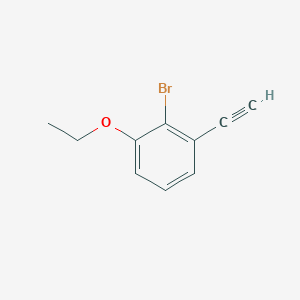 molecular formula C10H9BrO B8170668 2-Bromo-1-ethoxy-3-ethynylbenzene 