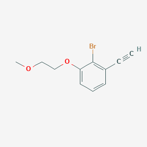 molecular formula C11H11BrO2 B8170700 2-Bromo-1-ethynyl-3-(2-methoxyethoxy)benzene 