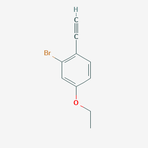 molecular formula C10H9BrO B8170722 2-Bromo-4-ethoxy-1-ethynylbenzene 