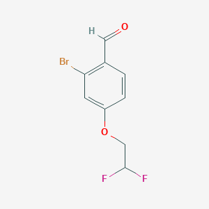 molecular formula C9H7BrF2O2 B8170746 2-Bromo-4-(2,2-difluoroethoxy)benzaldehyde 