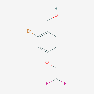 molecular formula C9H9BrF2O2 B8170754 (2-Bromo-4-(2,2-difluoroethoxy)phenyl)methanol 