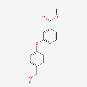 molecular formula C15H14O4 B8170768 Methyl 3-(4-(hydroxymethyl)phenoxy)benzoate 