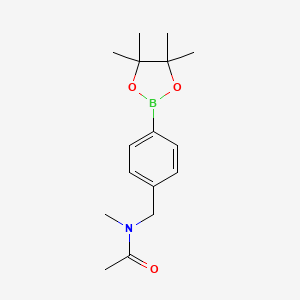 molecular formula C16H24BNO3 B8170772 N-methyl-N-(4-(4,4,5,5-tetramethyl-1,3,2-dioxaborolan-2-yl)benzyl)acetamide 