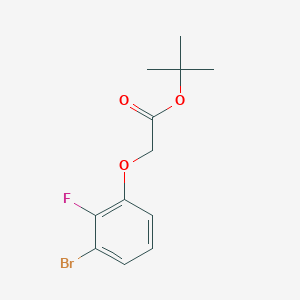 molecular formula C12H14BrFO3 B8170793 tert-Butyl 2-(3-Bromo-2-fluorophenoxy)acetate 