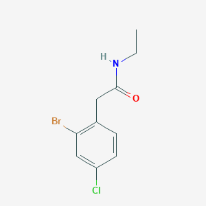 molecular formula C10H11BrClNO B8170894 2-(2-Bromo-4-chlorophenyl)-N-ethylacetamide 
