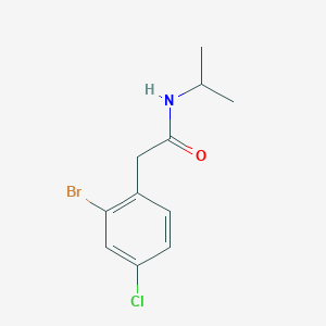molecular formula C11H13BrClNO B8170896 2-(2-Bromo-4-chlorophenyl)-N-isopropylacetamide 