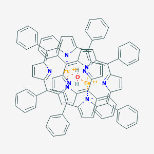 molecular formula C88H58Fe2N8O B081709 Iron (III) meso-tetraphenylporphine-MU-oxo dimer CAS No. 12582-61-5