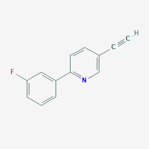 molecular formula C13H8FN B8170964 5-Ethynyl-2-(3-fluorophenyl)pyridine 