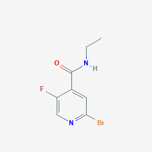 molecular formula C8H8BrFN2O B8170990 2-Bromo-N-ethyl-5-fluoroisonicotinamide 