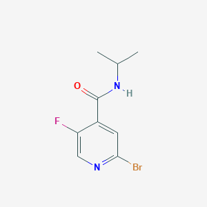 molecular formula C9H10BrFN2O B8171001 2-Bromo-5-fluoro-N-isopropylisonicotinamide 