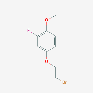 molecular formula C9H10BrFO2 B8171058 4-(2-Bromoethoxy)-2-fluoro-1-methoxybenzene 